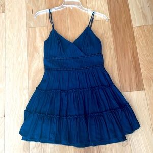 Navy blue short sundress